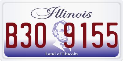 IL license plate B309155