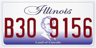 IL license plate B309156