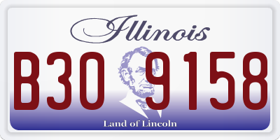 IL license plate B309158