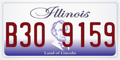 IL license plate B309159