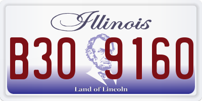 IL license plate B309160