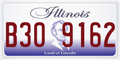 IL license plate B309162