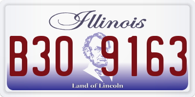 IL license plate B309163