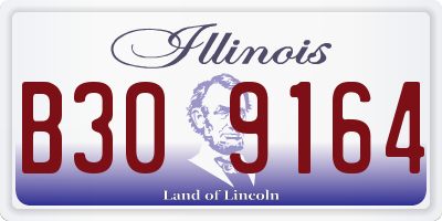 IL license plate B309164