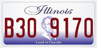 IL license plate B309170