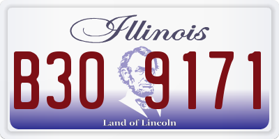 IL license plate B309171