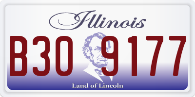 IL license plate B309177