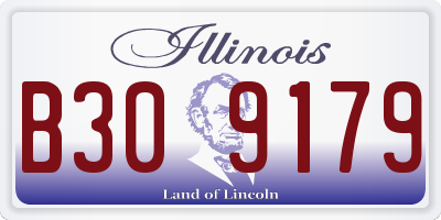 IL license plate B309179