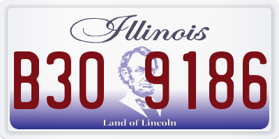 IL license plate B309186