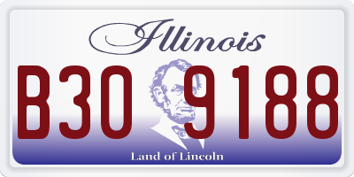 IL license plate B309188