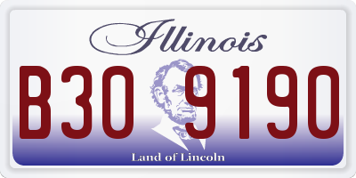 IL license plate B309190