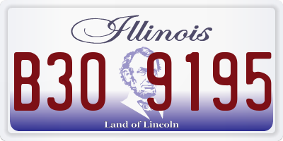 IL license plate B309195