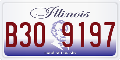 IL license plate B309197