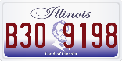 IL license plate B309198