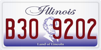 IL license plate B309202
