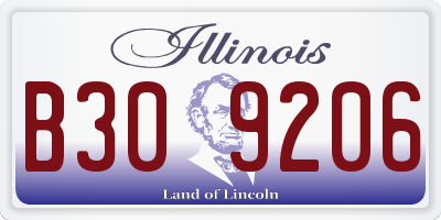 IL license plate B309206
