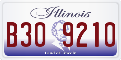 IL license plate B309210