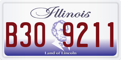IL license plate B309211