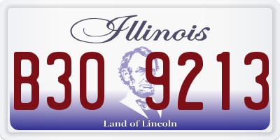 IL license plate B309213
