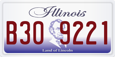 IL license plate B309221