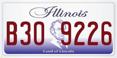 IL license plate B309226