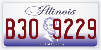 IL license plate B309229