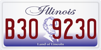 IL license plate B309230
