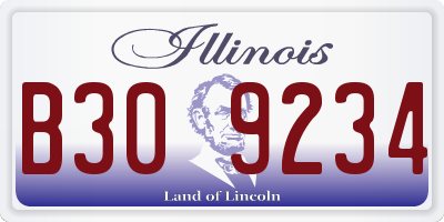 IL license plate B309234