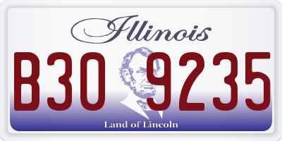 IL license plate B309235