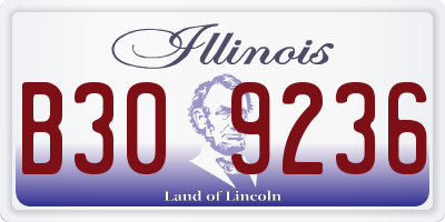 IL license plate B309236