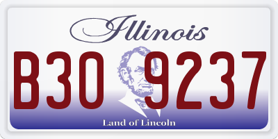 IL license plate B309237