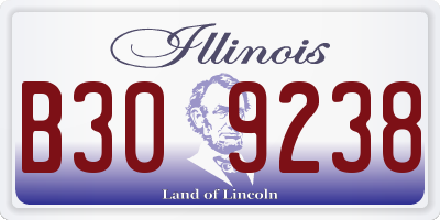 IL license plate B309238