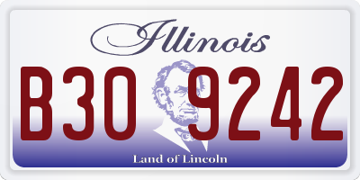 IL license plate B309242