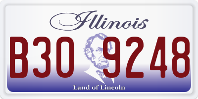 IL license plate B309248