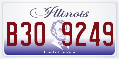 IL license plate B309249