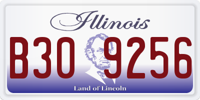 IL license plate B309256