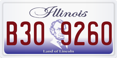 IL license plate B309260