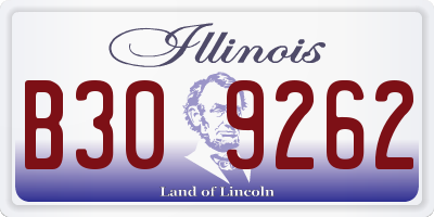 IL license plate B309262