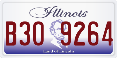 IL license plate B309264