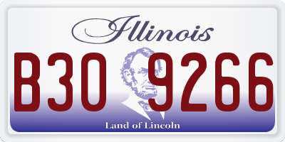 IL license plate B309266