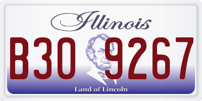 IL license plate B309267