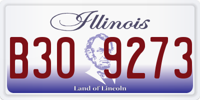 IL license plate B309273