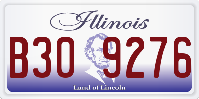 IL license plate B309276