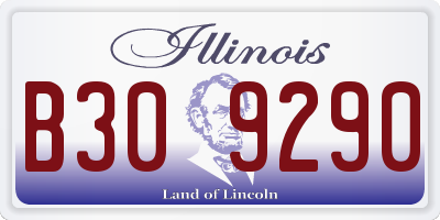 IL license plate B309290