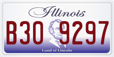 IL license plate B309297