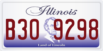IL license plate B309298