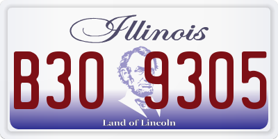 IL license plate B309305