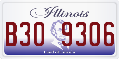 IL license plate B309306