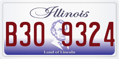 IL license plate B309324
