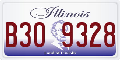 IL license plate B309328